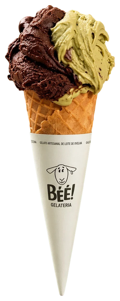 casquinha de gelato Béé